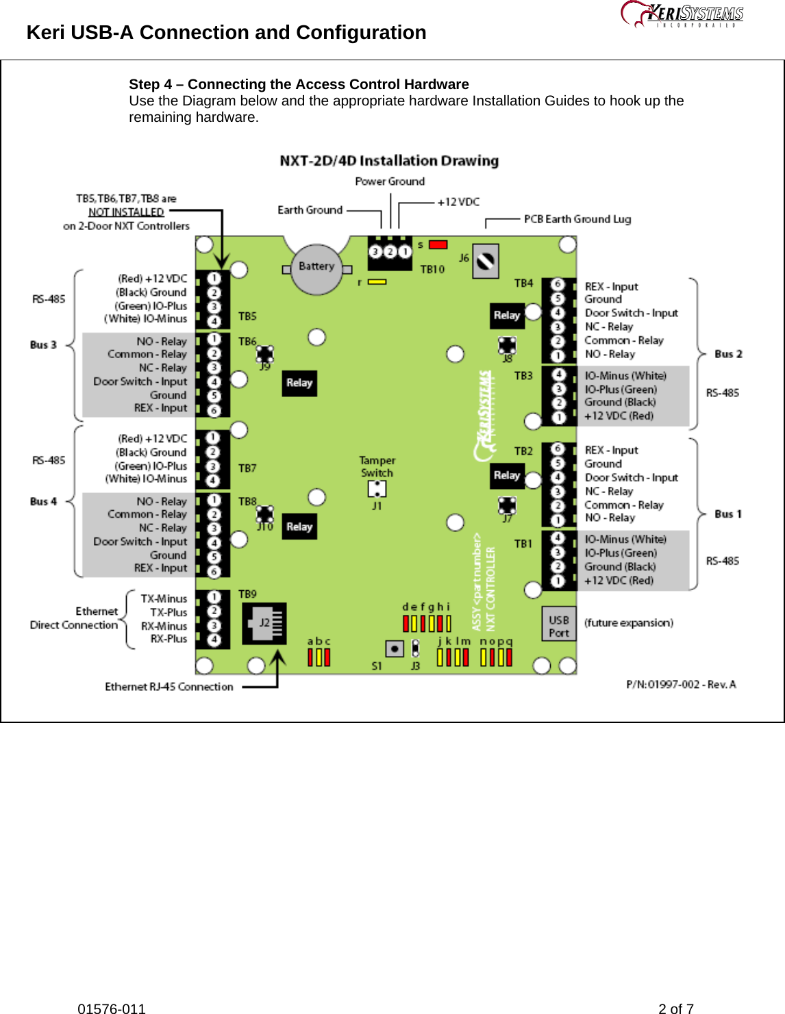 Page 2 of 7 - Keri Systems - Keri_USB-A_Connection-and-Configuration USB-A Connection And Configuration Connection-and-Configuration