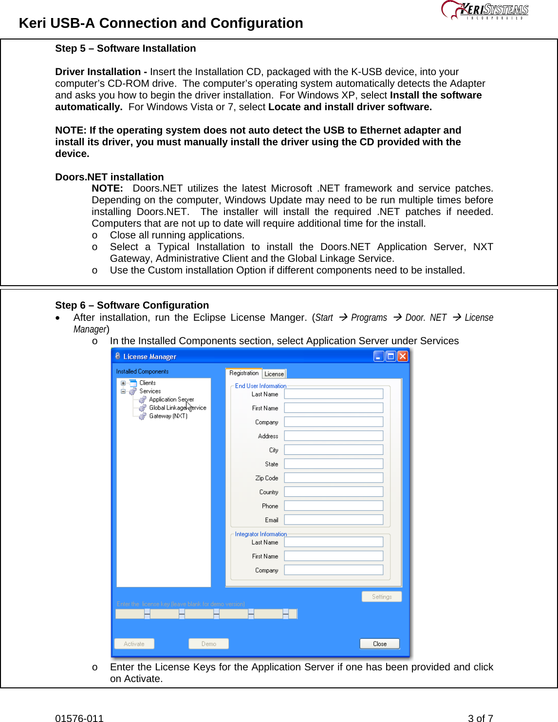 Page 3 of 7 - Keri Systems - Keri_USB-A_Connection-and-Configuration USB-A Connection And Configuration Connection-and-Configuration