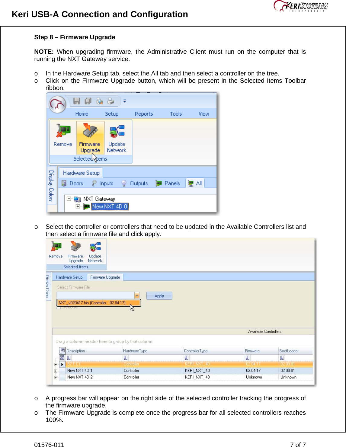 Page 7 of 7 - Keri Systems - Keri_USB-A_Connection-and-Configuration USB-A Connection And Configuration Connection-and-Configuration