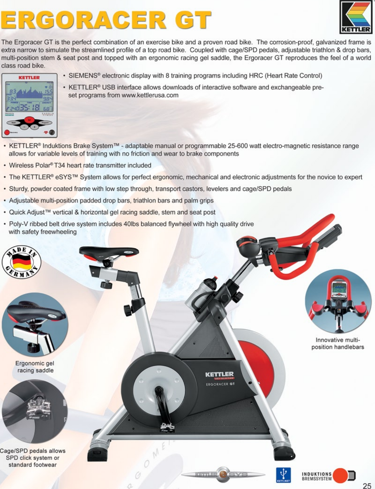 Kettler Ergoracer Gt Users Manual