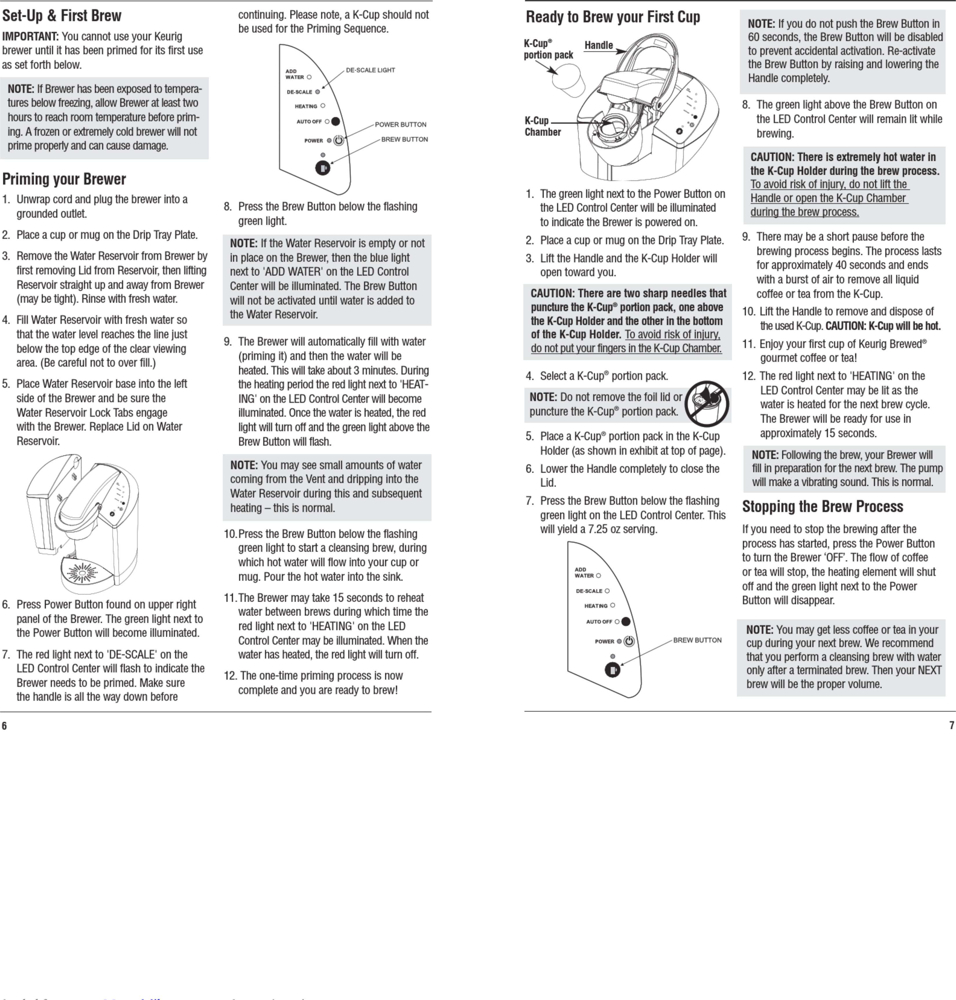 Keurig top b40 manual