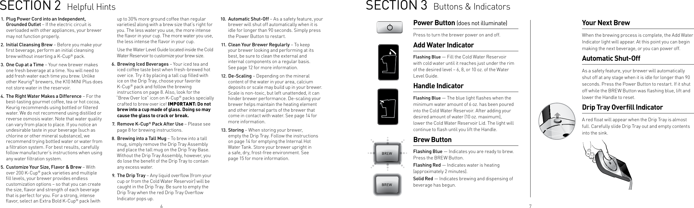 Page 4 of 11 - Keurig Keurig-K-10-Mini-Plus-Brewer-User-Guide-  Keurig-k-10-mini-plus-brewer-user-guide