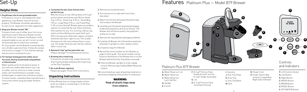 Page 3 of 11 - Keurig Keurig-Platinum-Plus-B79-Owners-Manual- ManualsLib - Makes It Easy To Find Manuals Online! Keurig-platinum-plus-b79-owners-manual