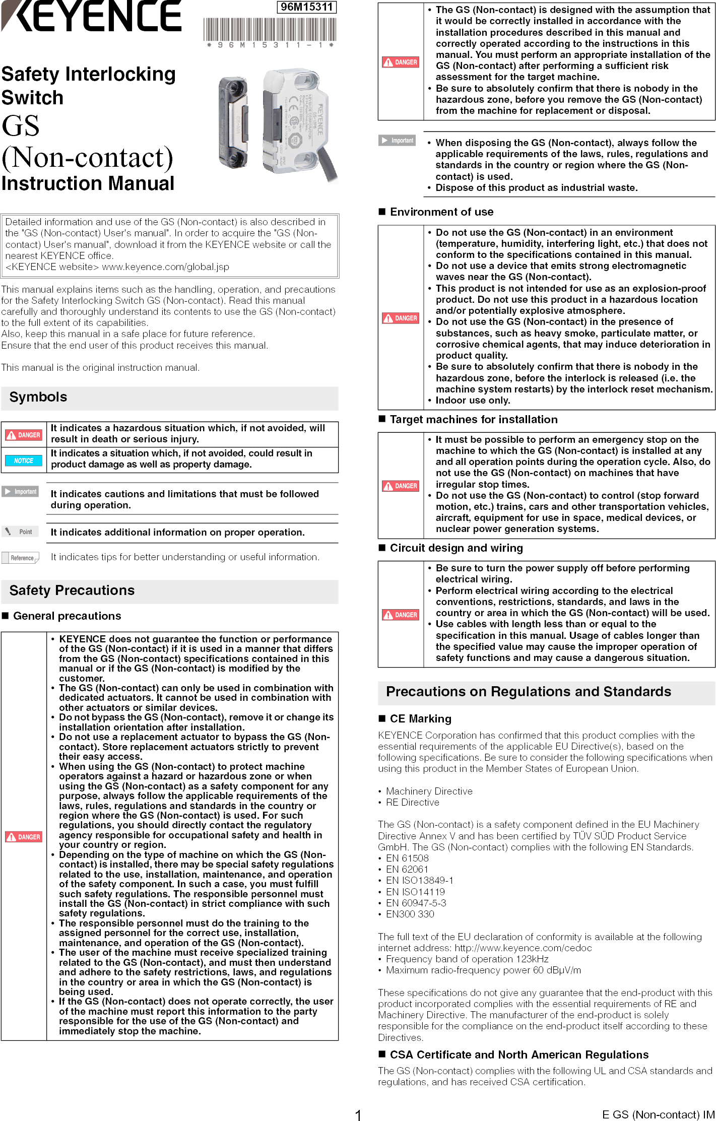 keyence-1477b-safety-door-sensor-user-manual-05-short-term-confidential-b