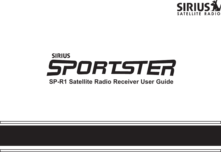 SP-R1 Satellite Radio Receiver User Guide