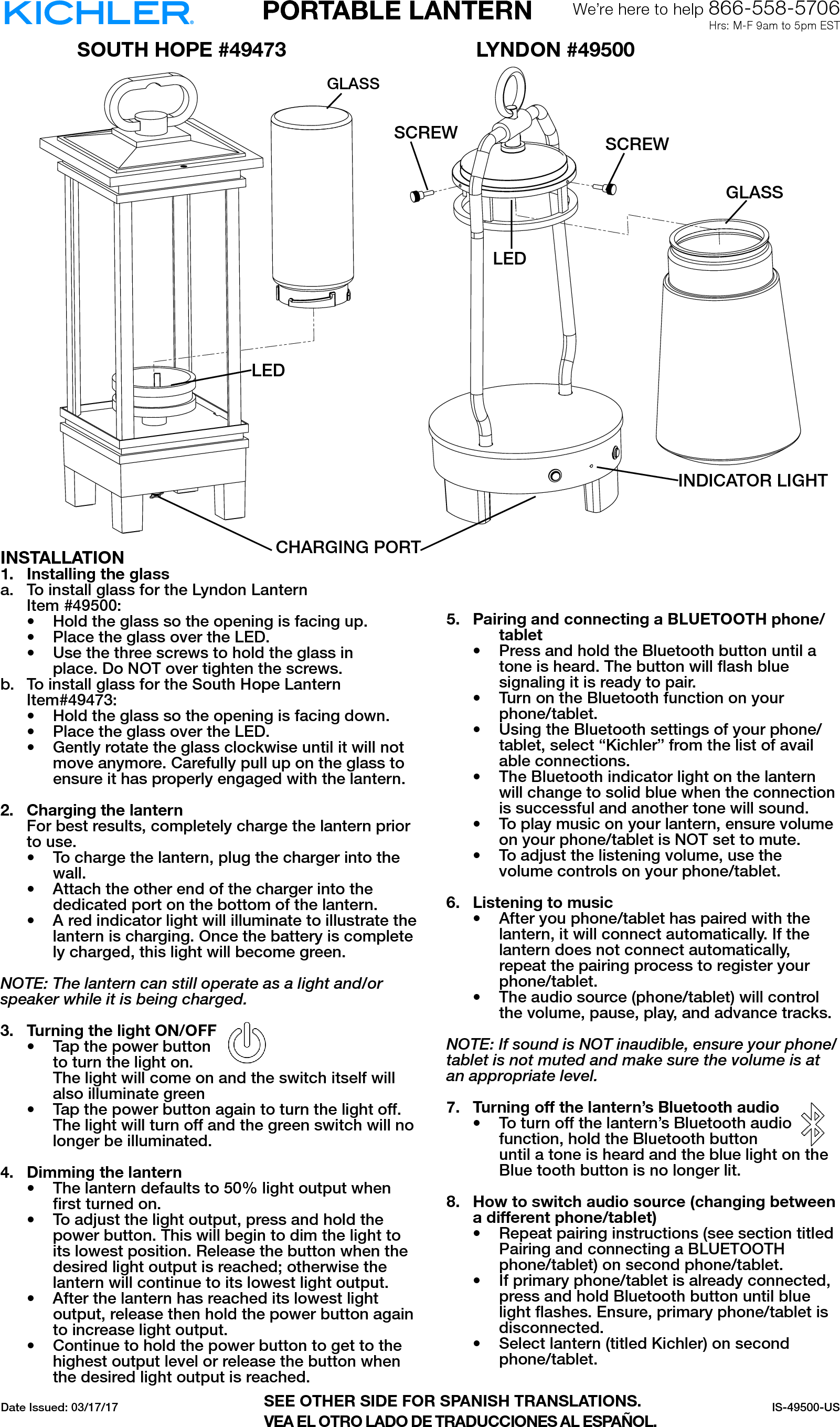 kichler 49500bktled