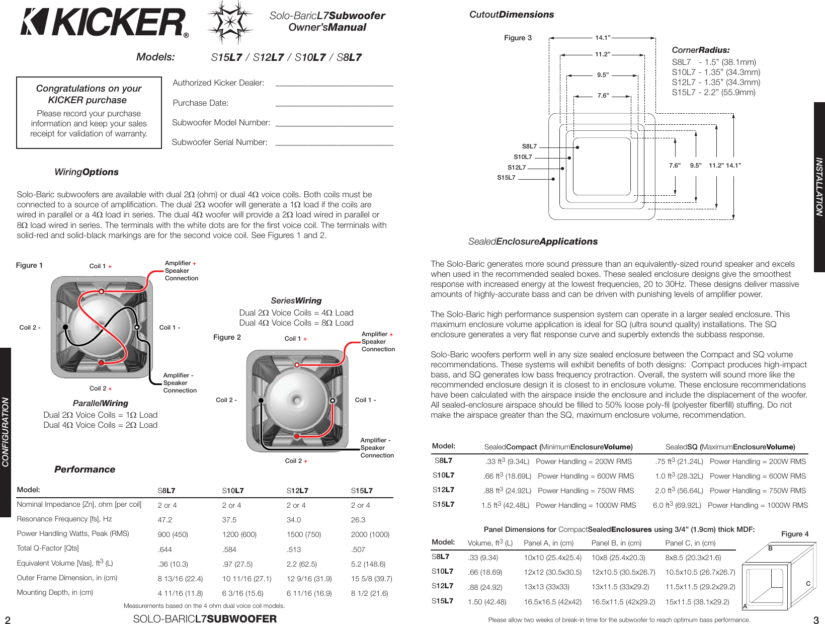 Kicker l3 s12 схема