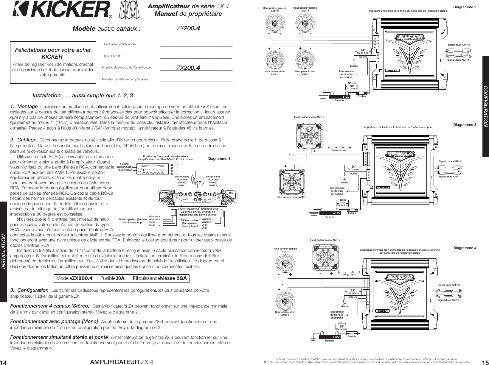 Kicker 2006 Zx200 4 Owners Manual 4in1 A01 Qxp