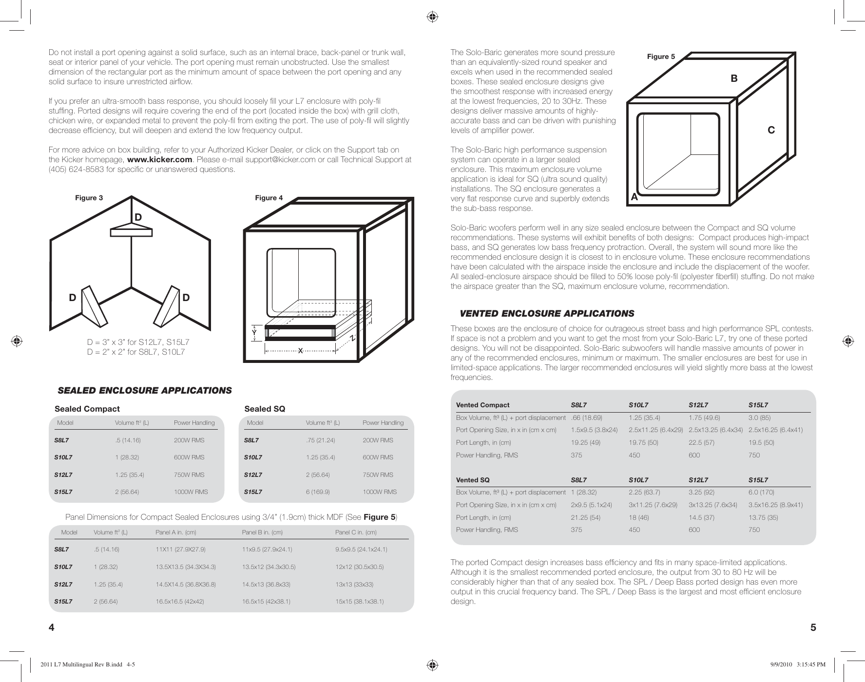 Page 3 of 11 - Kicker Kicker-2011-Solo-Baric-L7-Owners-Manual- 2011 L7 Multilingual Rev B  Kicker-2011-solo-baric-l7-owners-manual