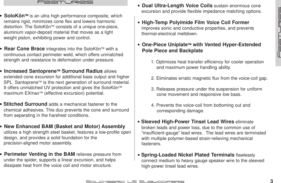 Page 3 of 12 - Kicker Kicker-L5-Users-Manual-  Kicker-l5-users-manual