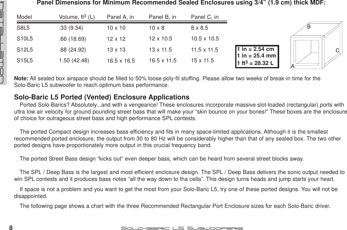 Page 8 of 12 - Kicker Kicker-L5-Users-Manual-  Kicker-l5-users-manual