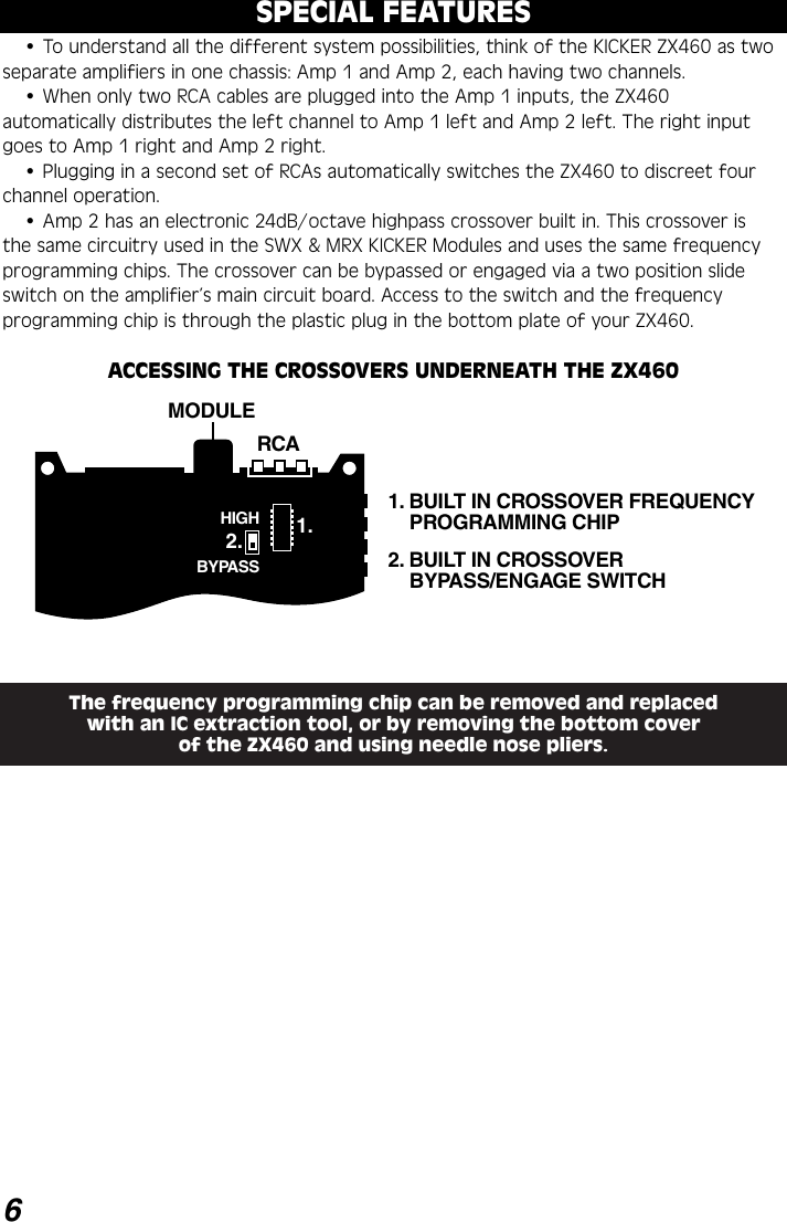 Page 6 of 12 - Kicker Kicker-Zx460-Users-Manual- ZX460 Amps Rdrs  Kicker-zx460-users-manual