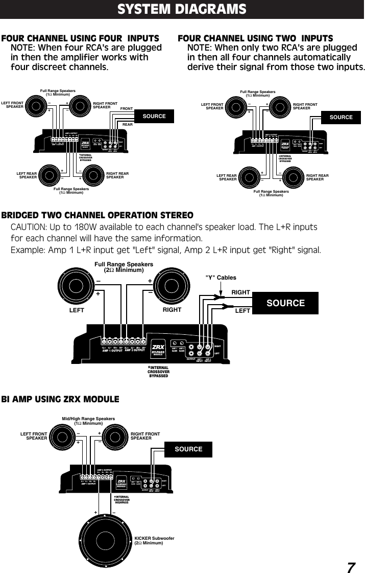 Page 7 of 12 - Kicker Kicker-Zx460-Users-Manual- ZX460 Amps Rdrs  Kicker-zx460-users-manual