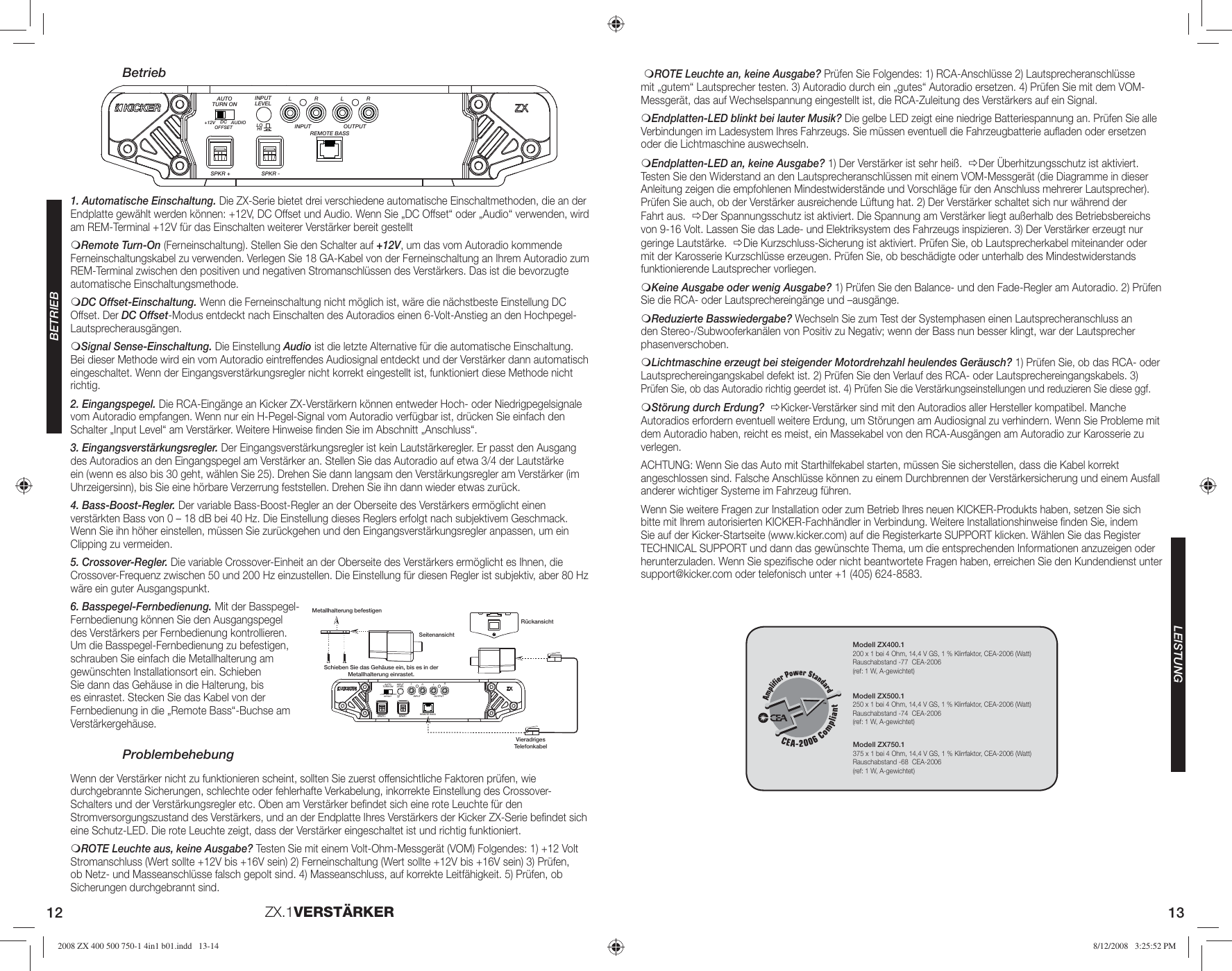 Page 7 of 10 - Kicker Kicker-Zx-Series-Zx500-1-Users-Manual- 2008 ZX 400 500 750-1 4in1 B01  Kicker-zx-series-zx500-1-users-manual