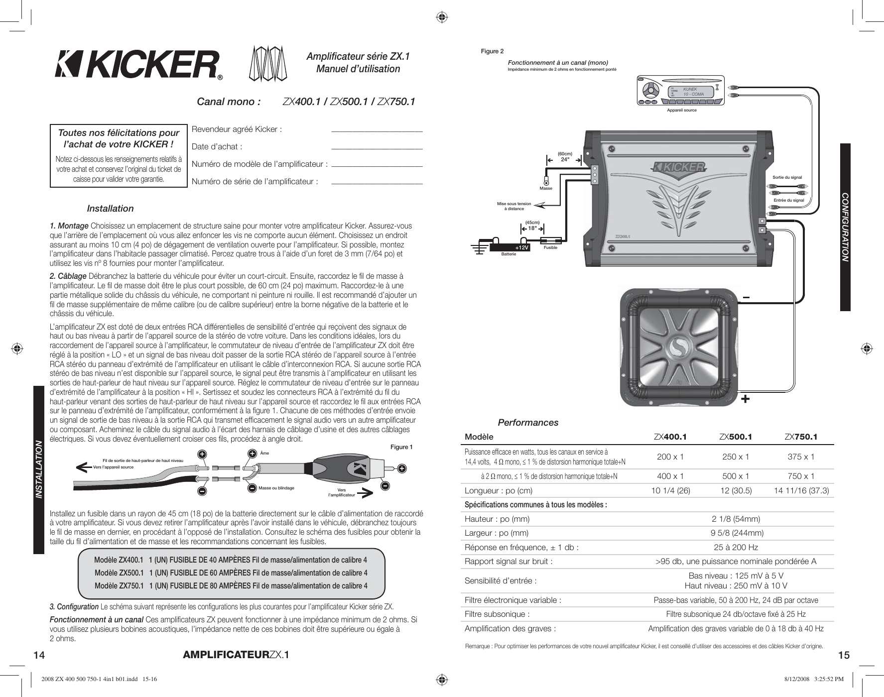 Page 8 of 10 - Kicker Kicker-Zx-Series-Zx500-1-Users-Manual- 2008 ZX 400 500 750-1 4in1 B01  Kicker-zx-series-zx500-1-users-manual