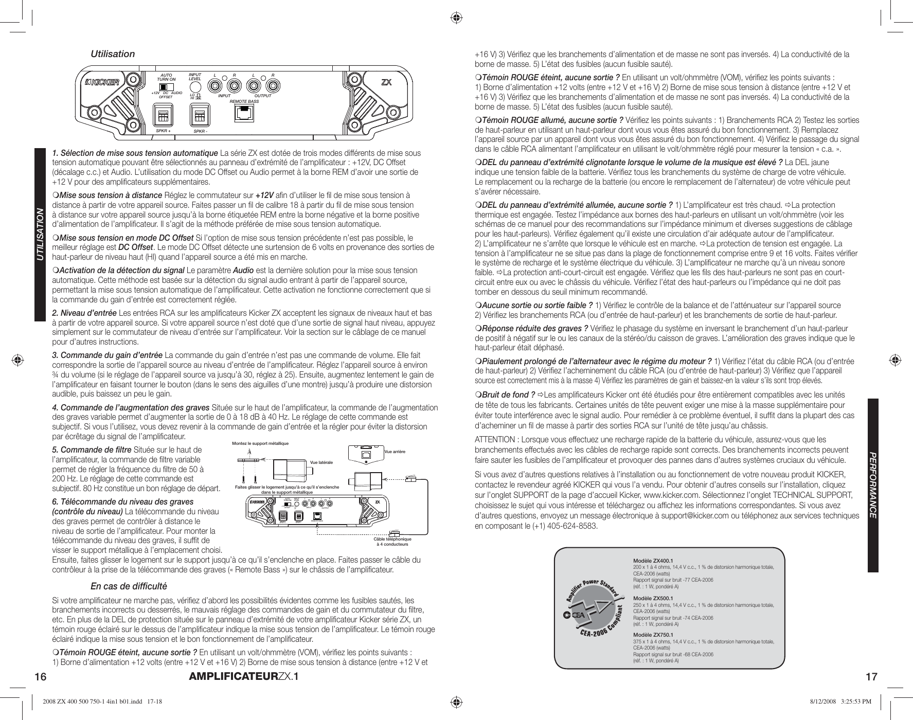 Page 9 of 10 - Kicker Kicker-Zx-Series-Zx500-1-Users-Manual- 2008 ZX 400 500 750-1 4in1 B01  Kicker-zx-series-zx500-1-users-manual