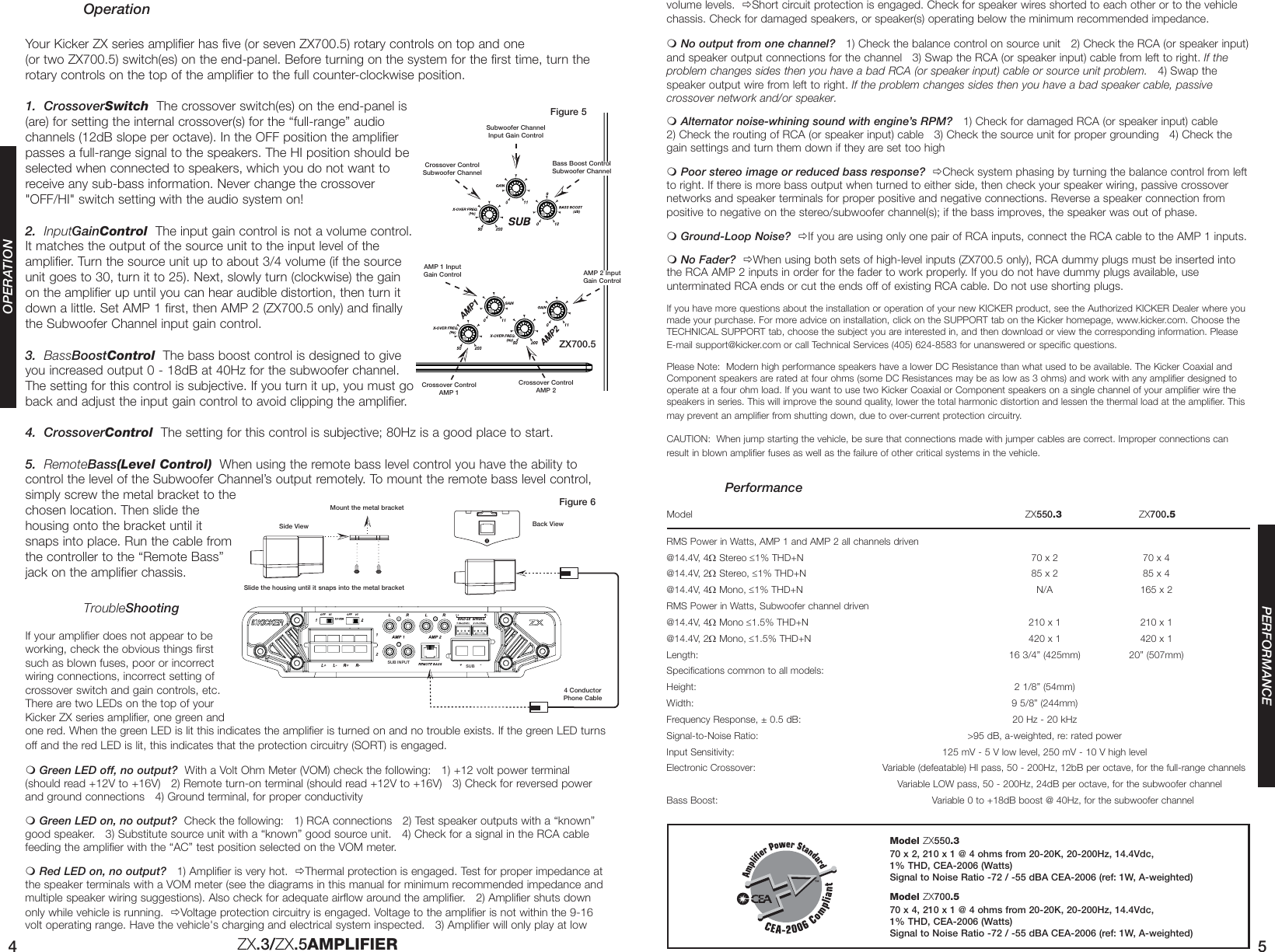 Page 3 of 4 - Kicker Kicker-Zx-Series-Zx700-5-Users-Manual- TEMP 2006 ZX550-3 700-5 4in1 A01.qxp  Kicker-zx-series-zx700-5-users-manual