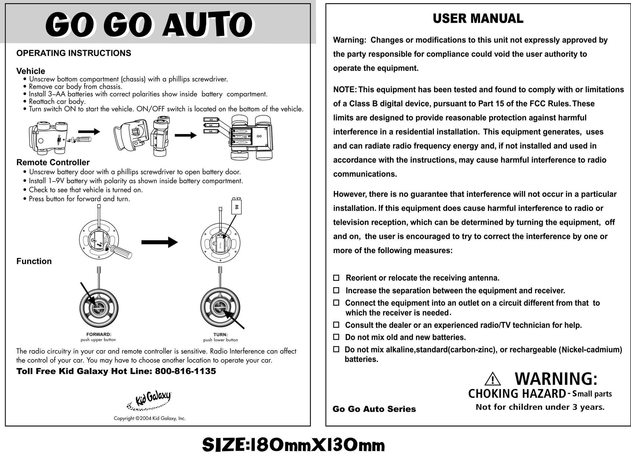 GO GO AUTO User Manual