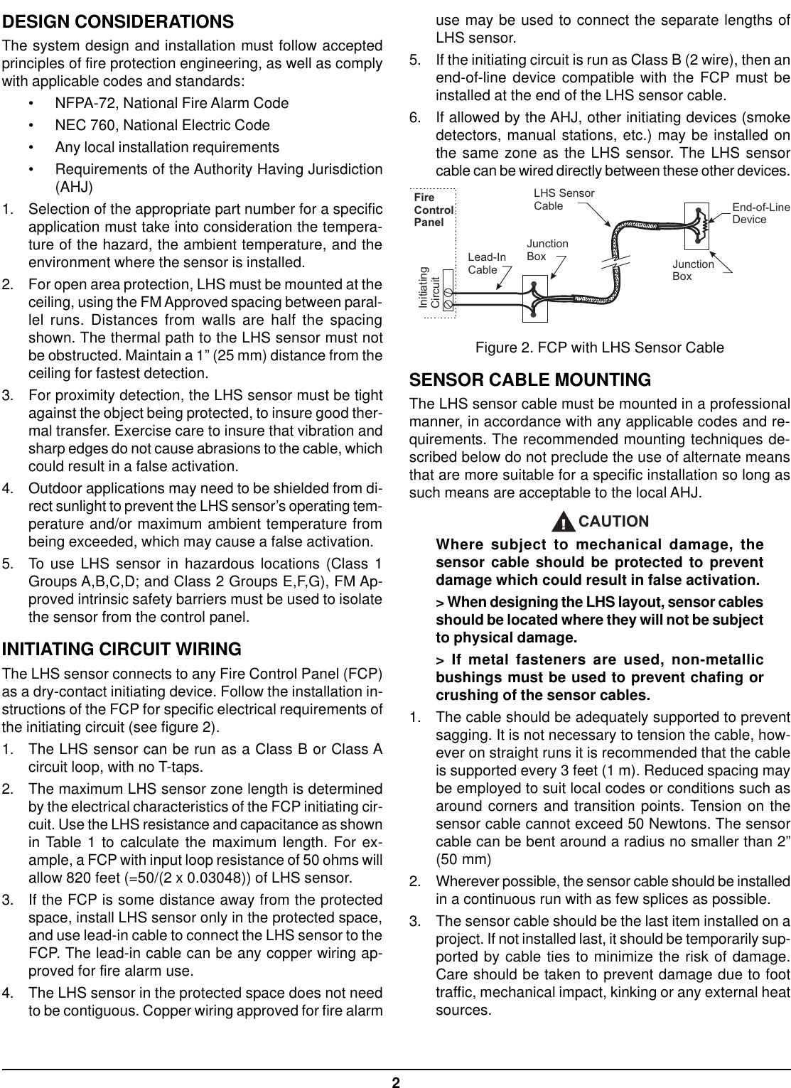 Page 2 of 4 - Kidde-Fire-Systems Kidde-Fire-Systems-Kidde-Fire-Systems-Smoke-Alarm-73-202-Users-Manual- Kidde LHS Linear Heat Sensor  Kidde-fire-systems-kidde-fire-systems-smoke-alarm-73-202-users-manual