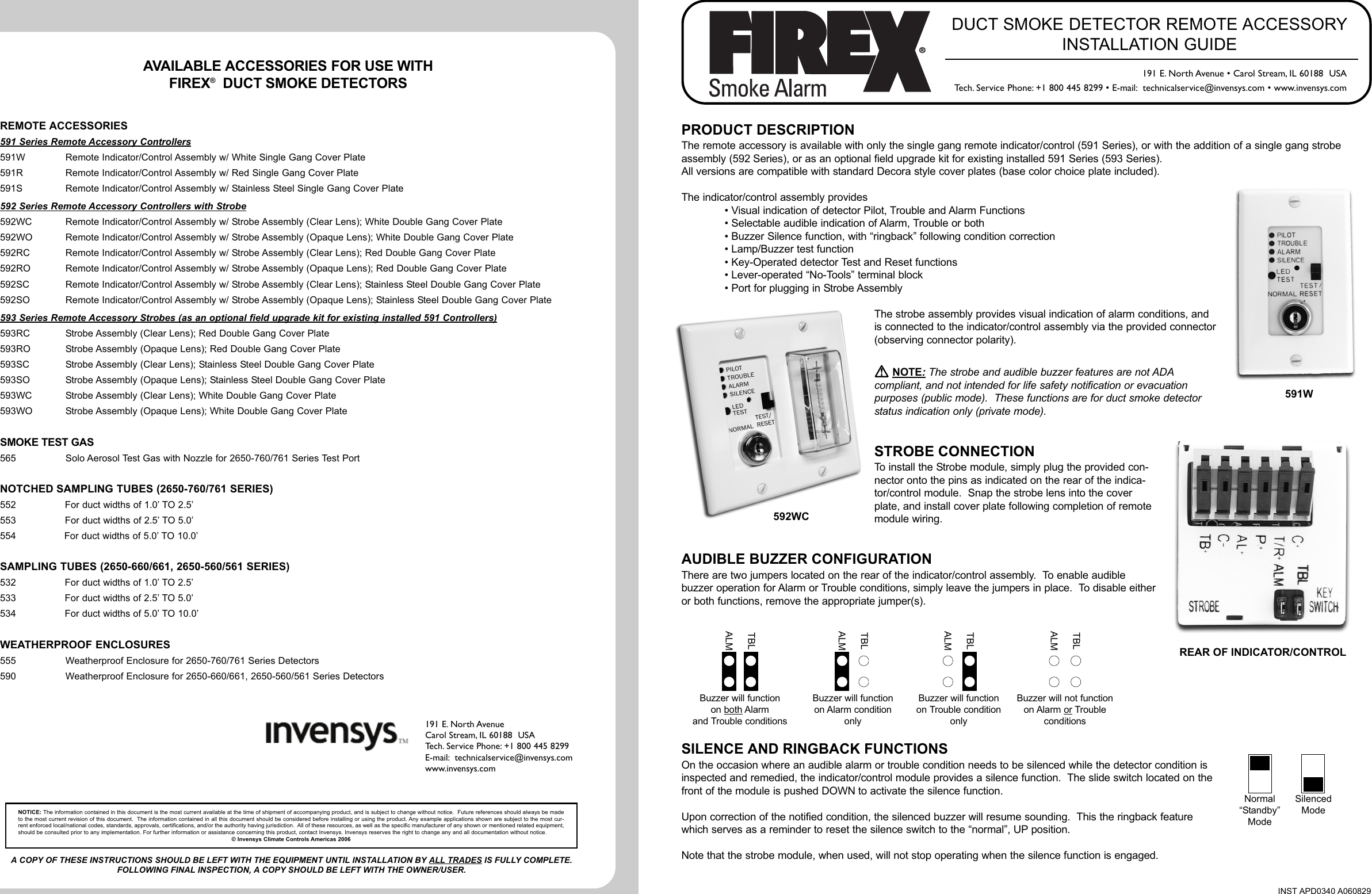 Firex Accessory Module Kidde Firex Duct Detector Accessories English Owner S Manual Inst ...