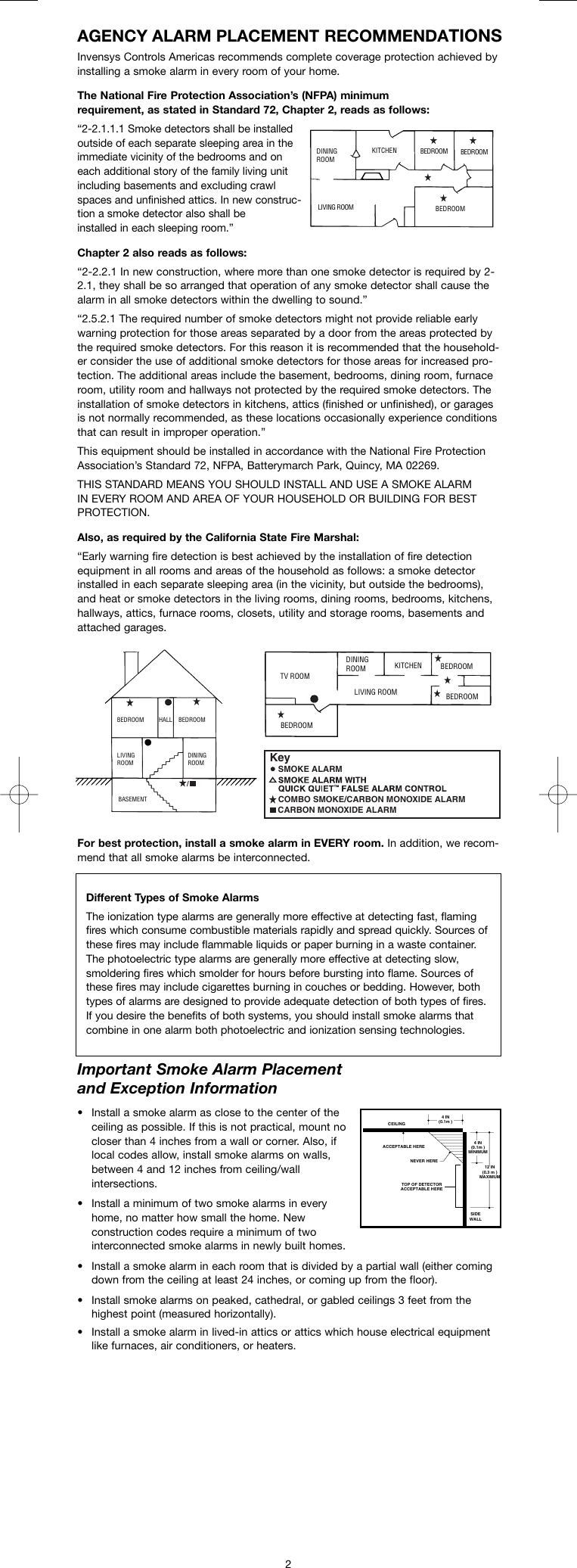 Page 2 of 10 - Kidde Kidde-Firex-Fadcm-Fadcm-B-Gcm-12000-12200-12400-E-Owner-S-Manual 110-1124D English