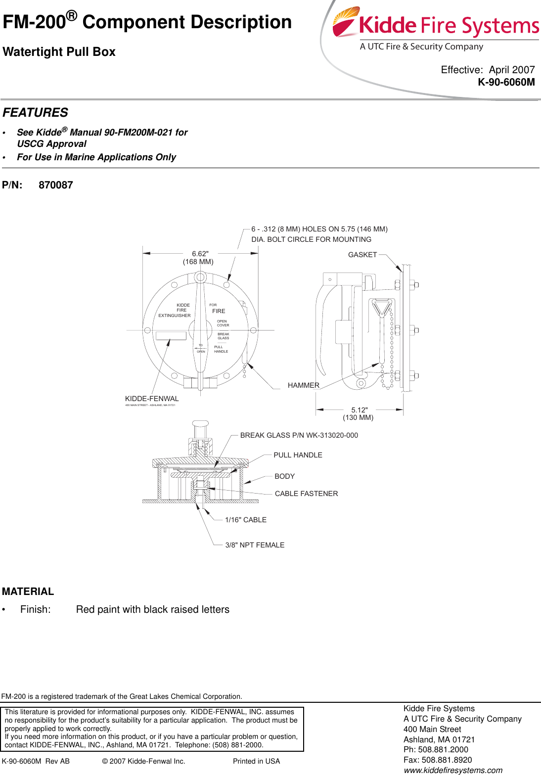 Page 1 of 1 - Kidde Kidde-Fm-200-Users-Manual-  Kidde-fm-200-users-manual