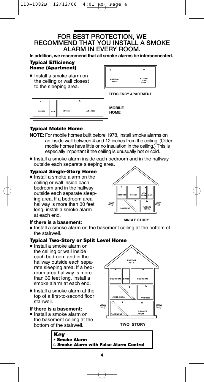 Page 4 of 12 - Kidde Kidde-I4618-Users-Manual- 110-1082B  Kidde-i4618-users-manual