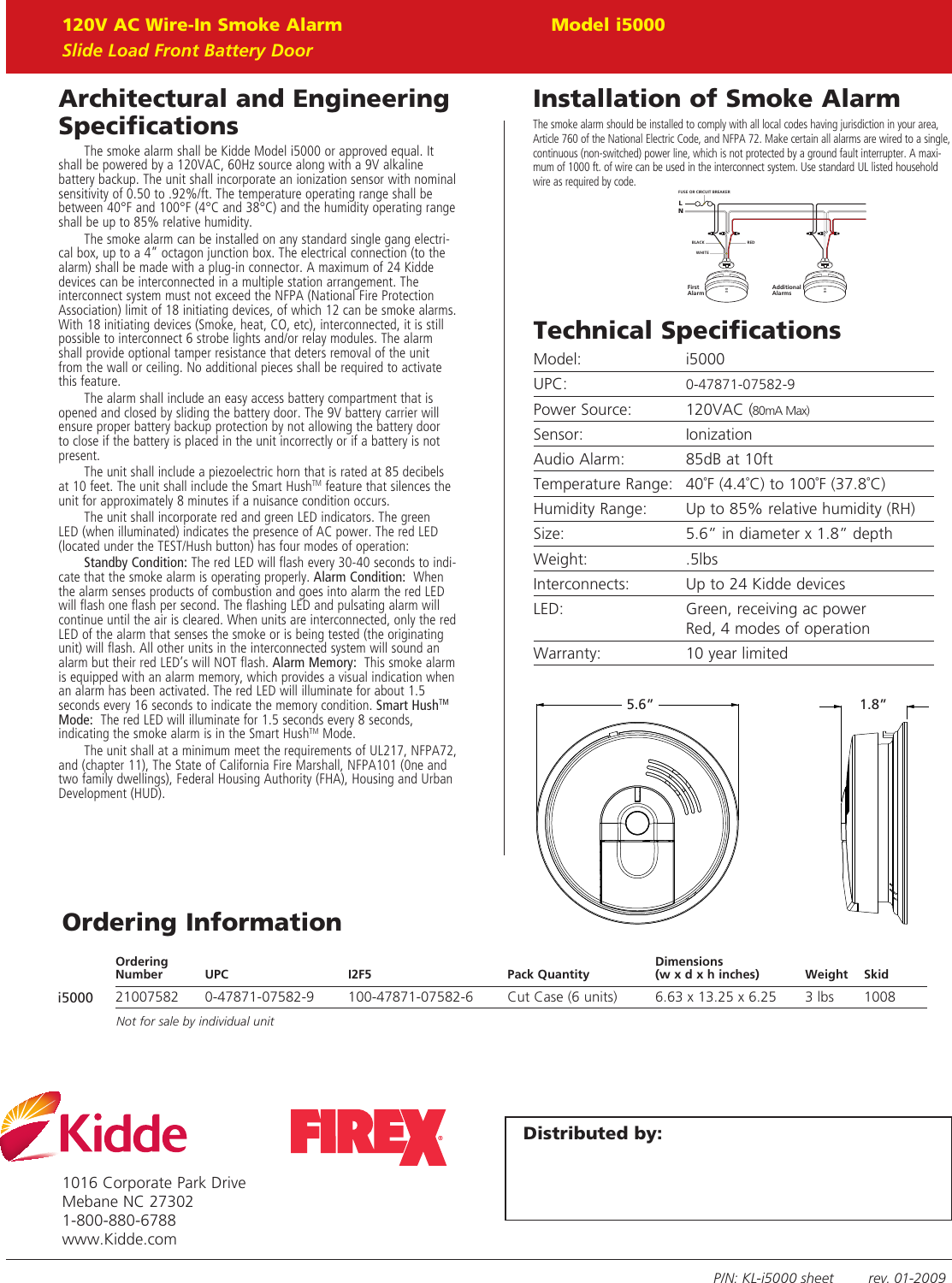 Page 2 of 2 - Kidde Kidde-I5000-Users-Manual-  Kidde-i5000-users-manual