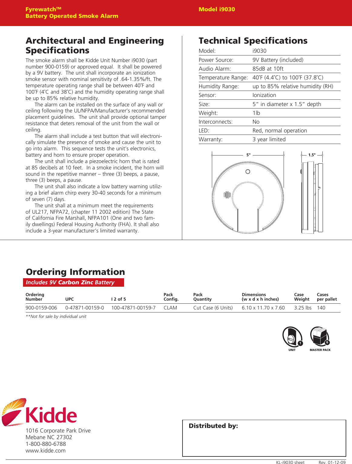 Page 2 of 2 - Kidde Kidde-I9030-Brochure-  Kidde-i9030-brochure