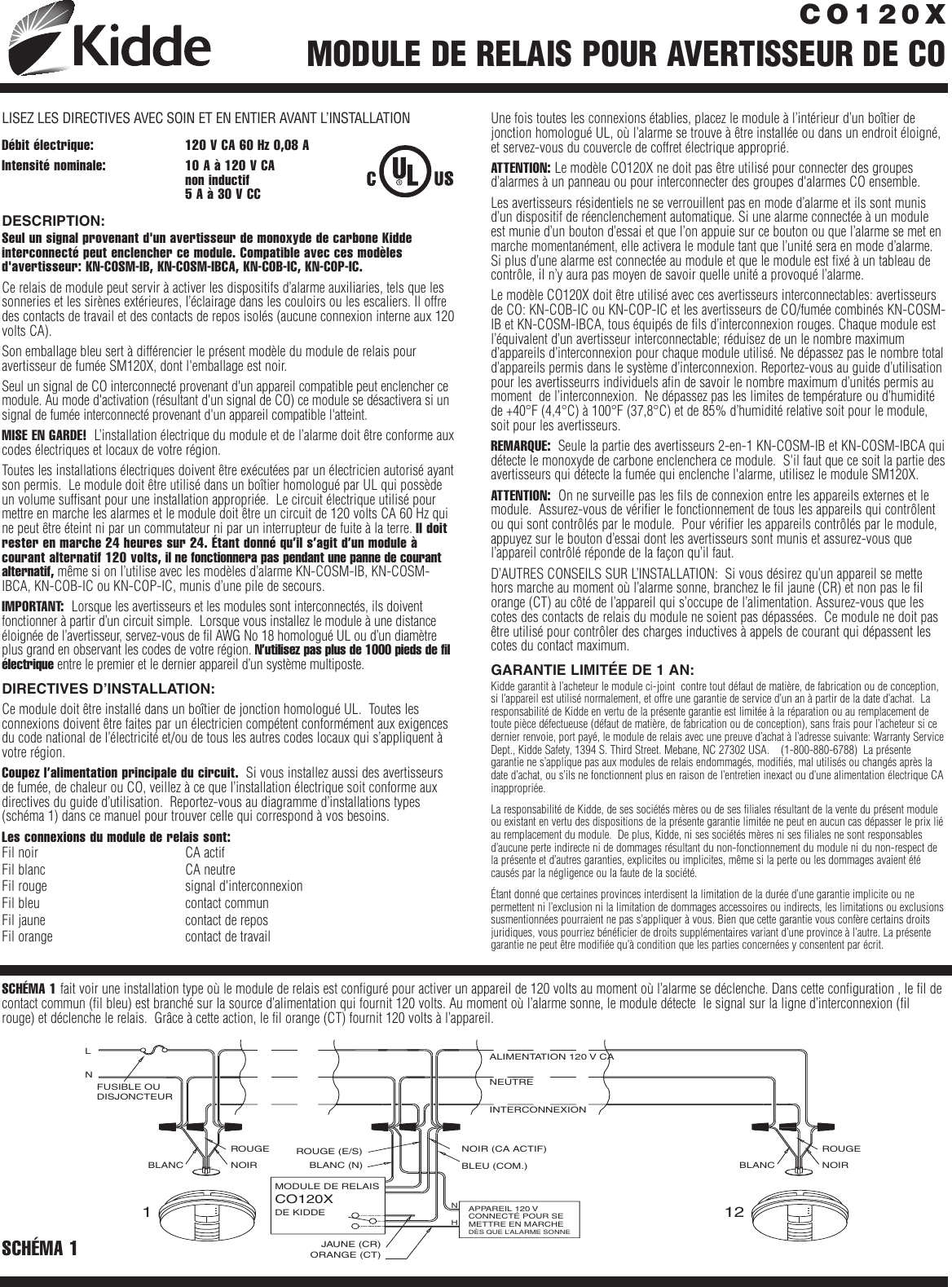 Page 2 of 2 - Kidde Kidde-Kidde-Co120X-English-French-8101809B-Owner-S-Manual CO120X_ENG