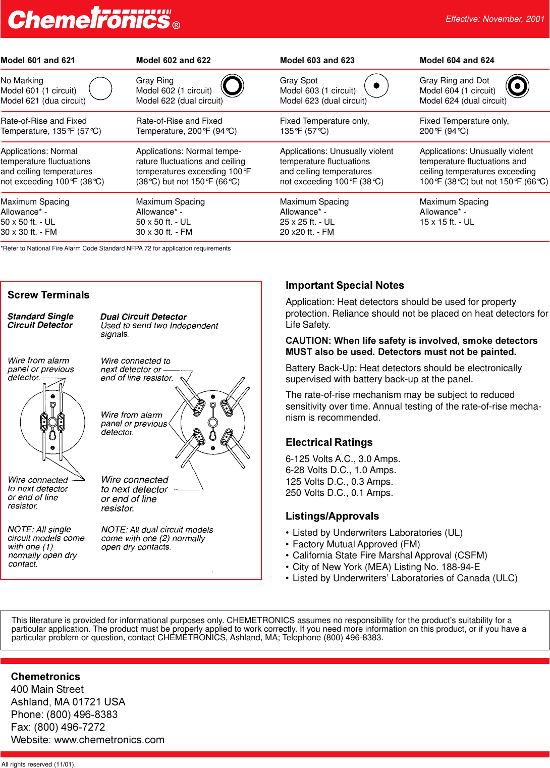 Page 2 of 2 - Kidde Kidde-Kidde-Hd-200-Heat-Detector-English-Owner-S-Manual Heat Detector Series 600