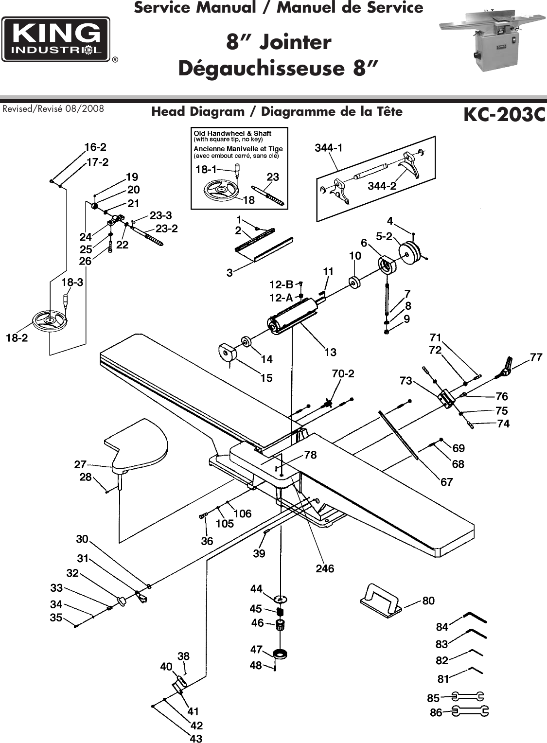 Page 1 of 6 - King-Canada King-Canada-8-Jointer-Kc-203C-Users-Manual-  King-canada-8-jointer-kc-203c-users-manual