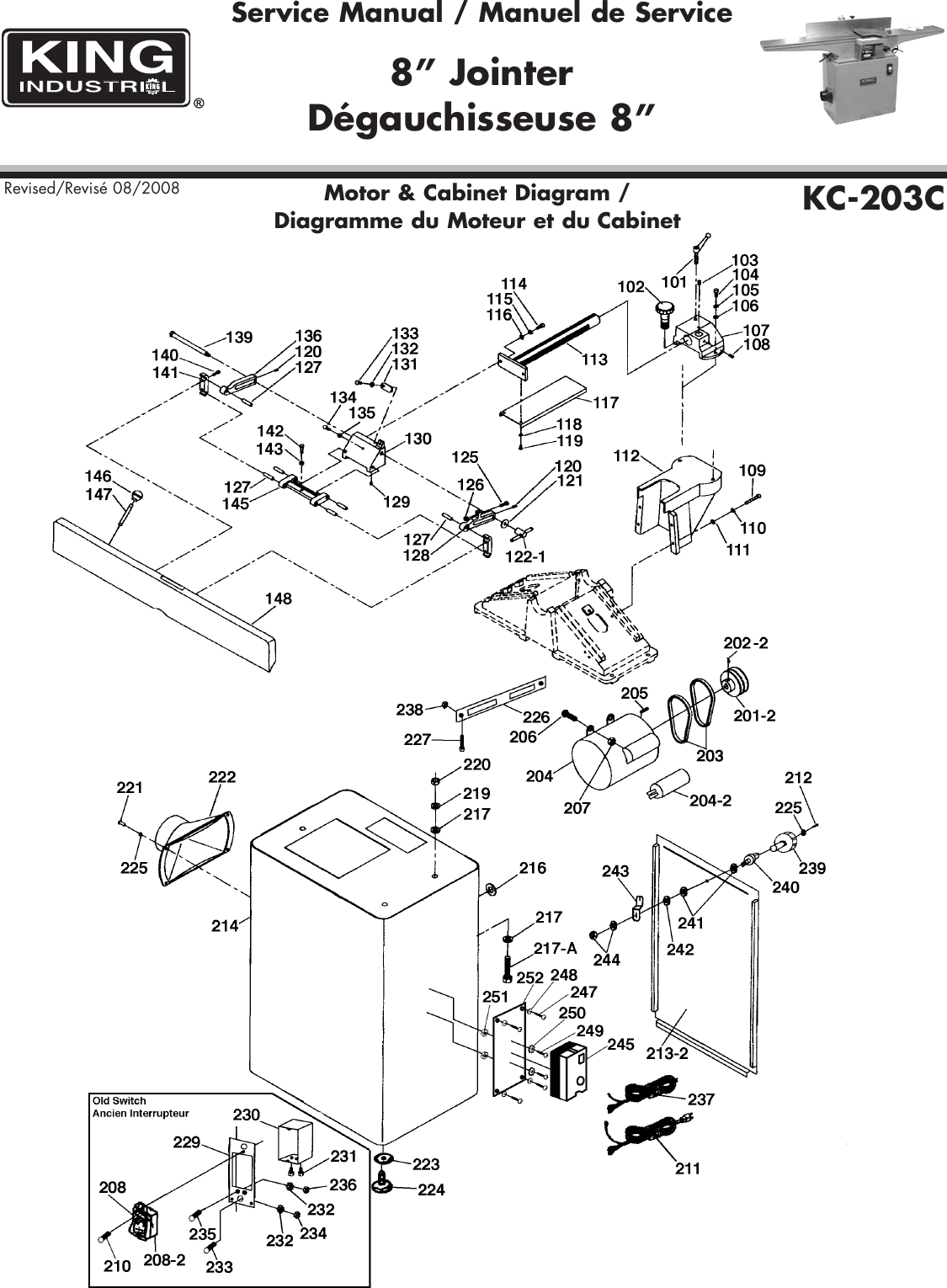 Page 2 of 6 - King-Canada King-Canada-8-Jointer-Kc-203C-Users-Manual-  King-canada-8-jointer-kc-203c-users-manual