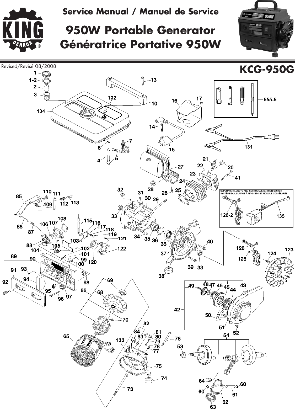 King Canada Kcg 950G Users Manual
