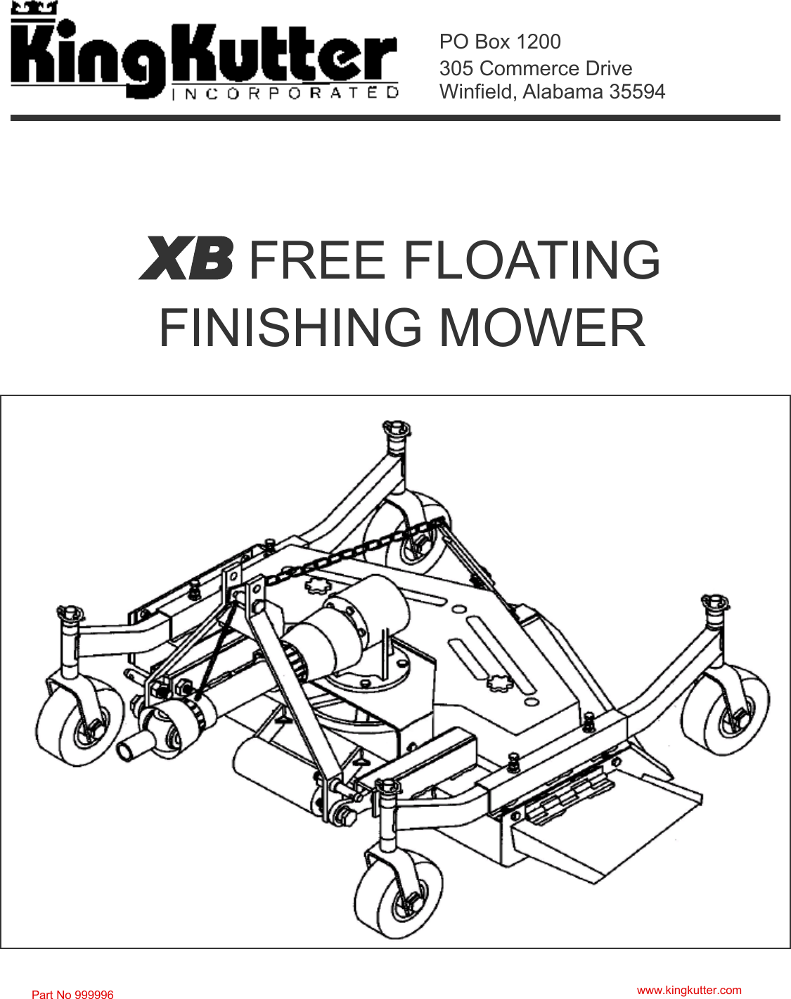 King Kutter Lawn Mower 999996 Users Manual