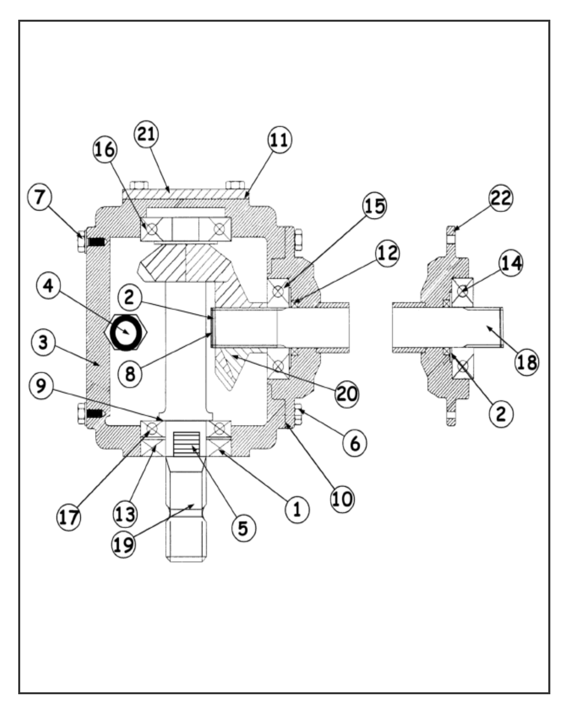 King Kutter Tiller Gearbox Parts Diagram