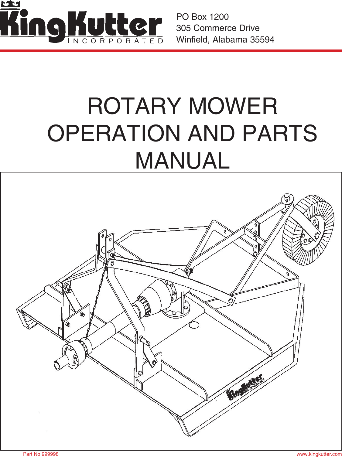 King Kutter Rotary Mower Users Manual Kutter_manual