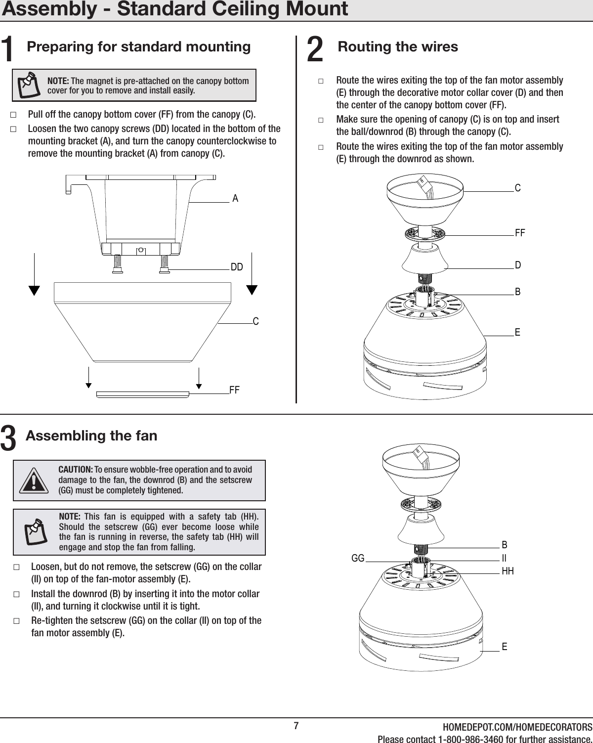Page 7 of King of Fans 52VENDD-1 52 inch Vendome User Manual 
