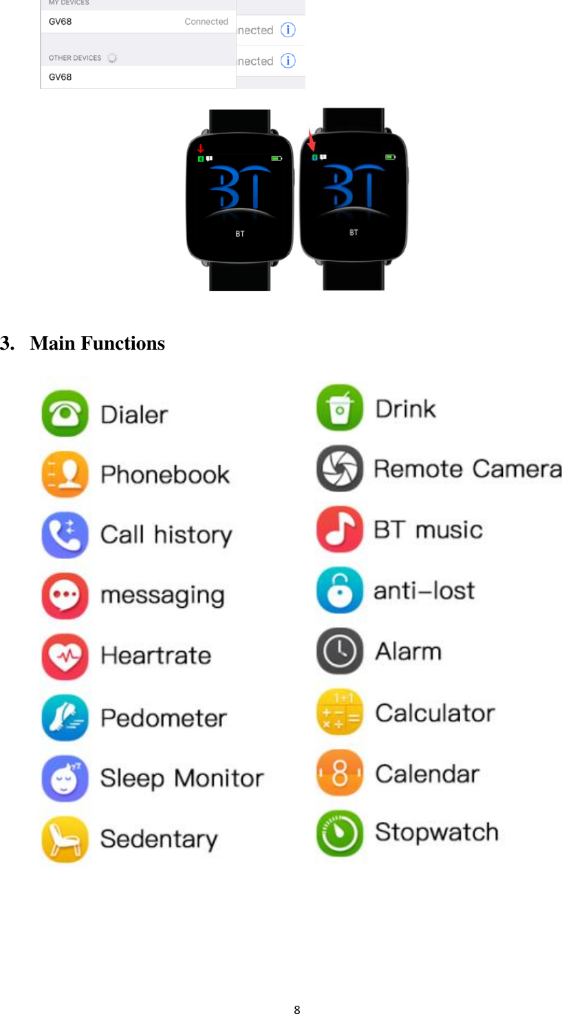  8    3. Main Functions  