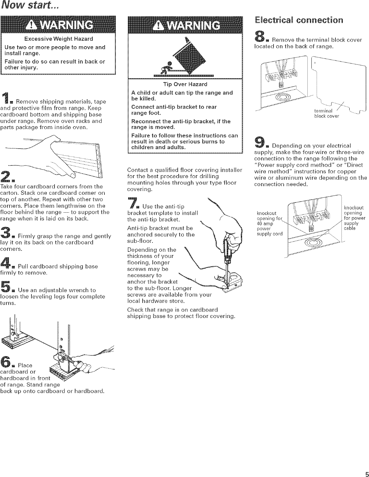 Page 5 of 12 - Kitchenaid KESC308LSS0 User Manual  -IN RANGE - ELECTRIC Manuals And Guides L0503056