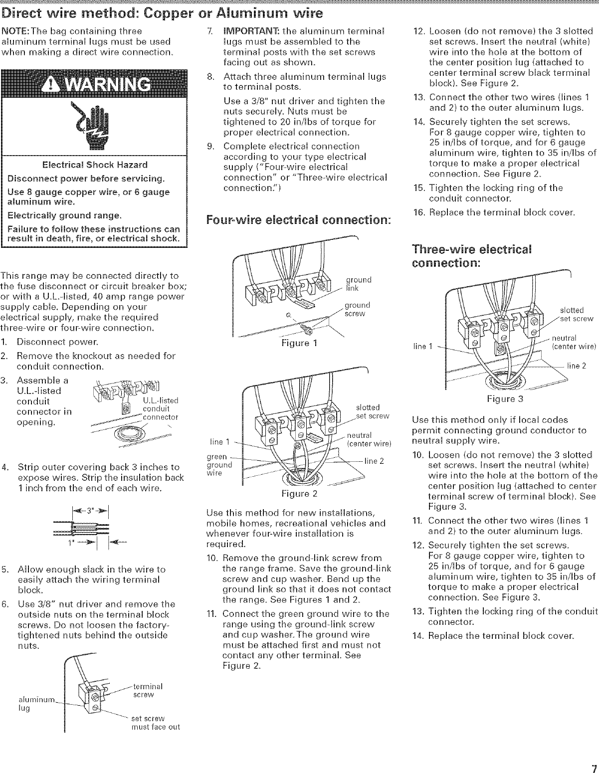 Page 7 of 12 - Kitchenaid KESC308LSS0 User Manual  -IN RANGE - ELECTRIC Manuals And Guides L0503056