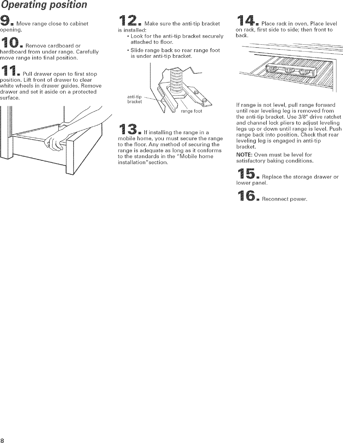 Page 8 of 12 - Kitchenaid KESC308LSS0 User Manual  -IN RANGE - ELECTRIC Manuals And Guides L0503056