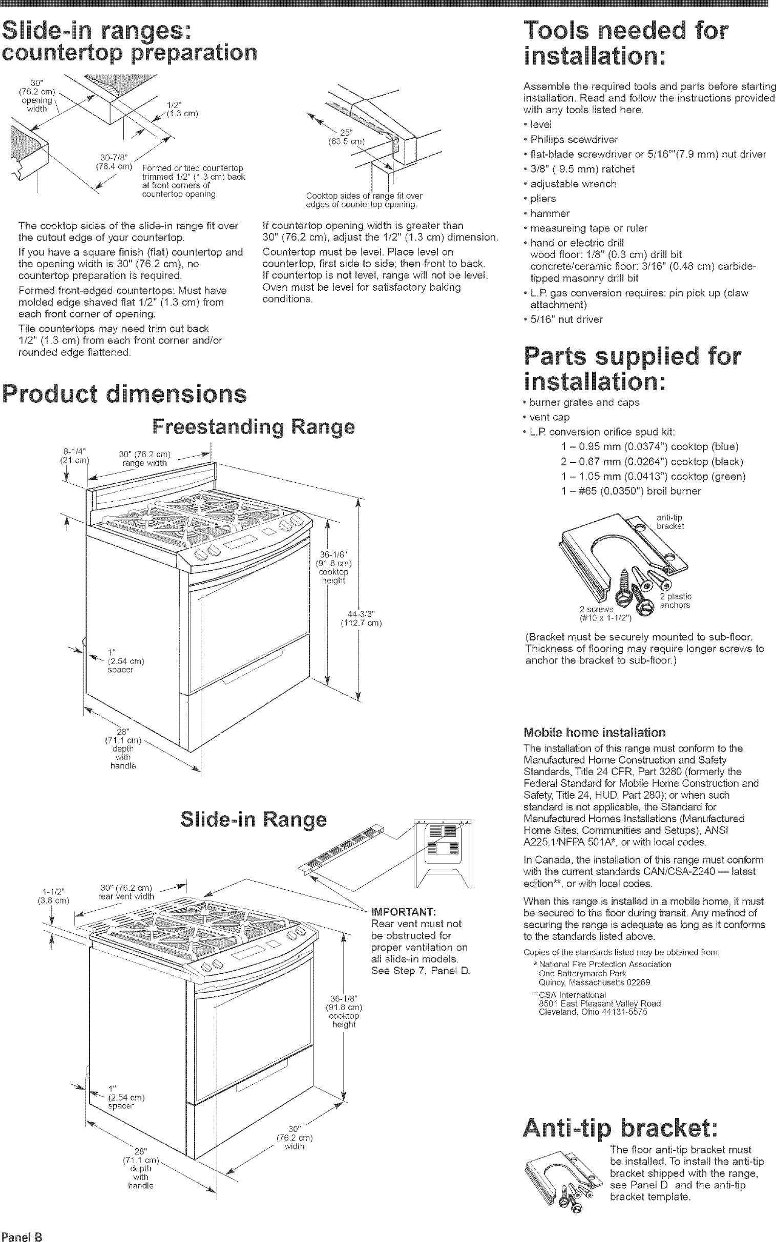 Page 3 of 7 - Kitchenaid KGRC608LSS0 User Manual  FREE STANDING GAS RANGE - Manuals And Guides L0409619