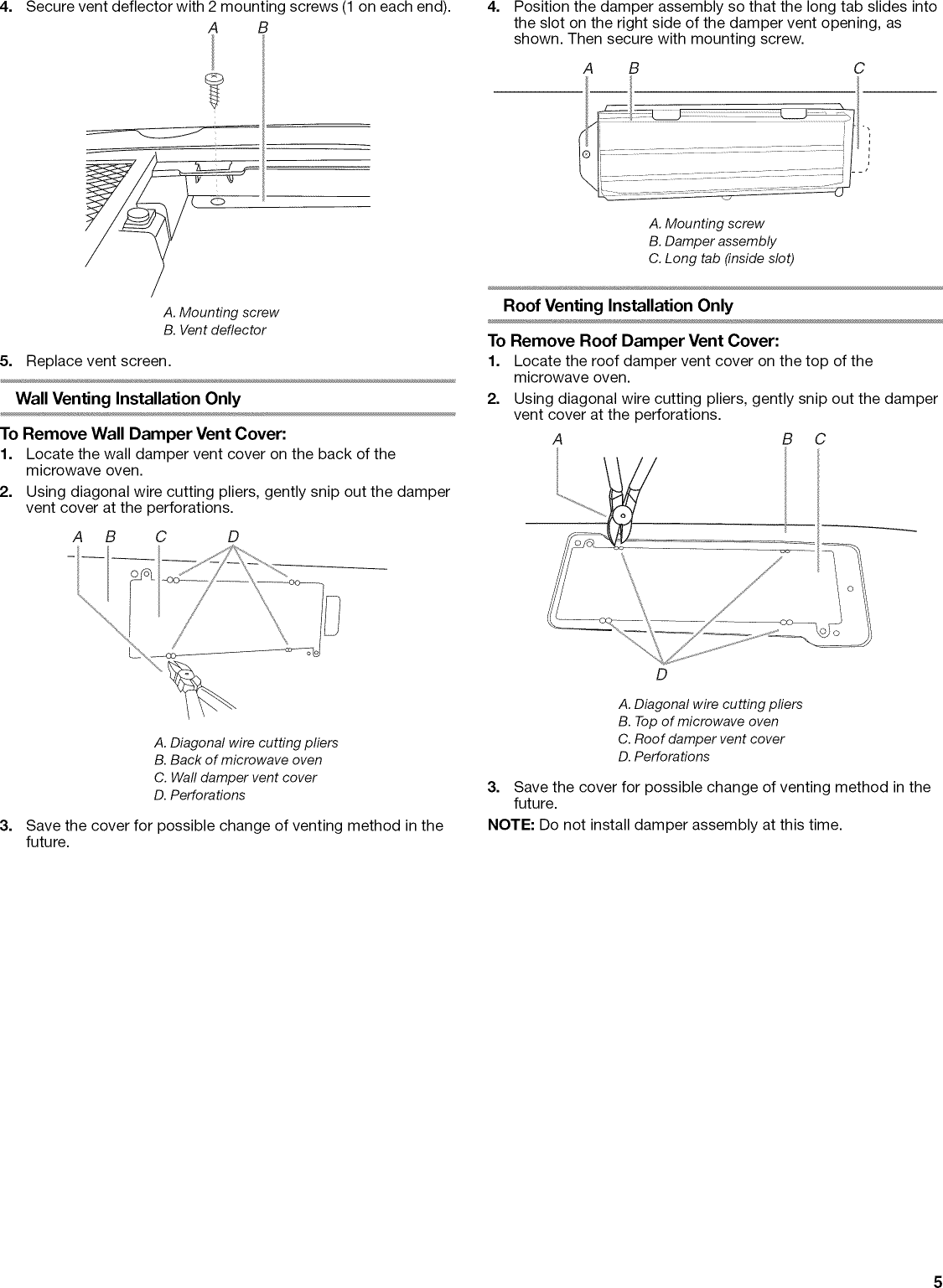 Page 5 of 12 - Kitchenaid KHMS2056SSS4 User Manual  MICROWAVE HOOD COMBO 2.0 CUBIC FEET - Manuals And Guides 1301158L