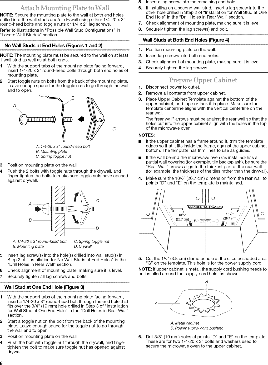 Page 8 of 12 - Kitchenaid KHMS2056SSS4 User Manual  MICROWAVE HOOD COMBO 2.0 CUBIC FEET - Manuals And Guides 1301158L