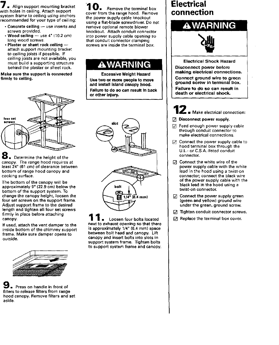Page 4 of 4 - Kitchenaid KICU285HSS0 User Manual  HOOD - Manuals And Guides L0205226