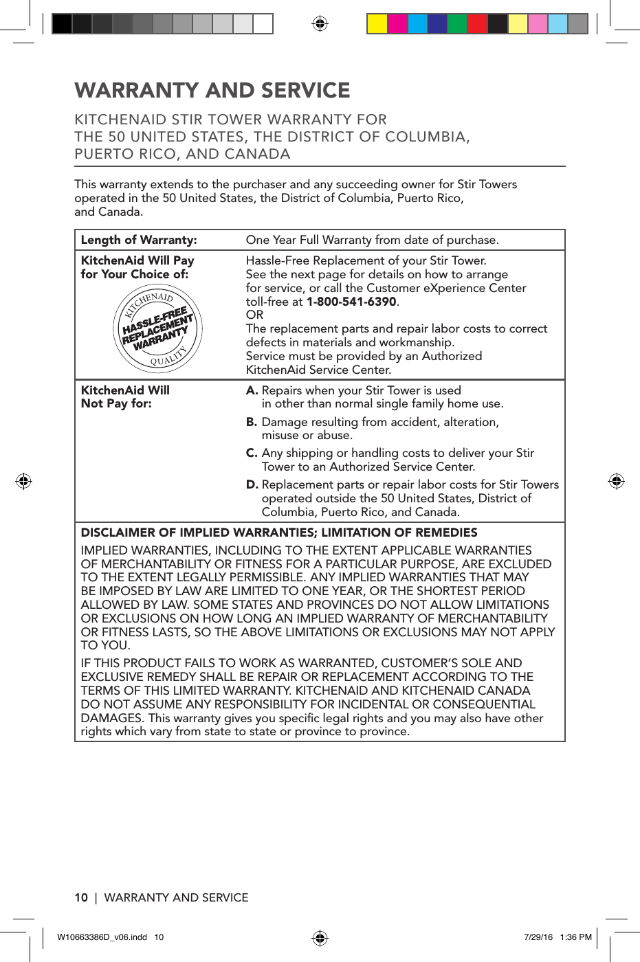 Page 10 of 12 - Kitchenaid KST4054AQ0 User Manual  MULTI COOKER & STIRRING TOWER - Manuals And Guides 1709485L