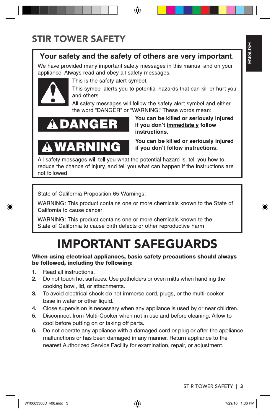 Page 3 of 12 - Kitchenaid KST4054AQ0 User Manual  MULTI COOKER & STIRRING TOWER - Manuals And Guides 1709485L