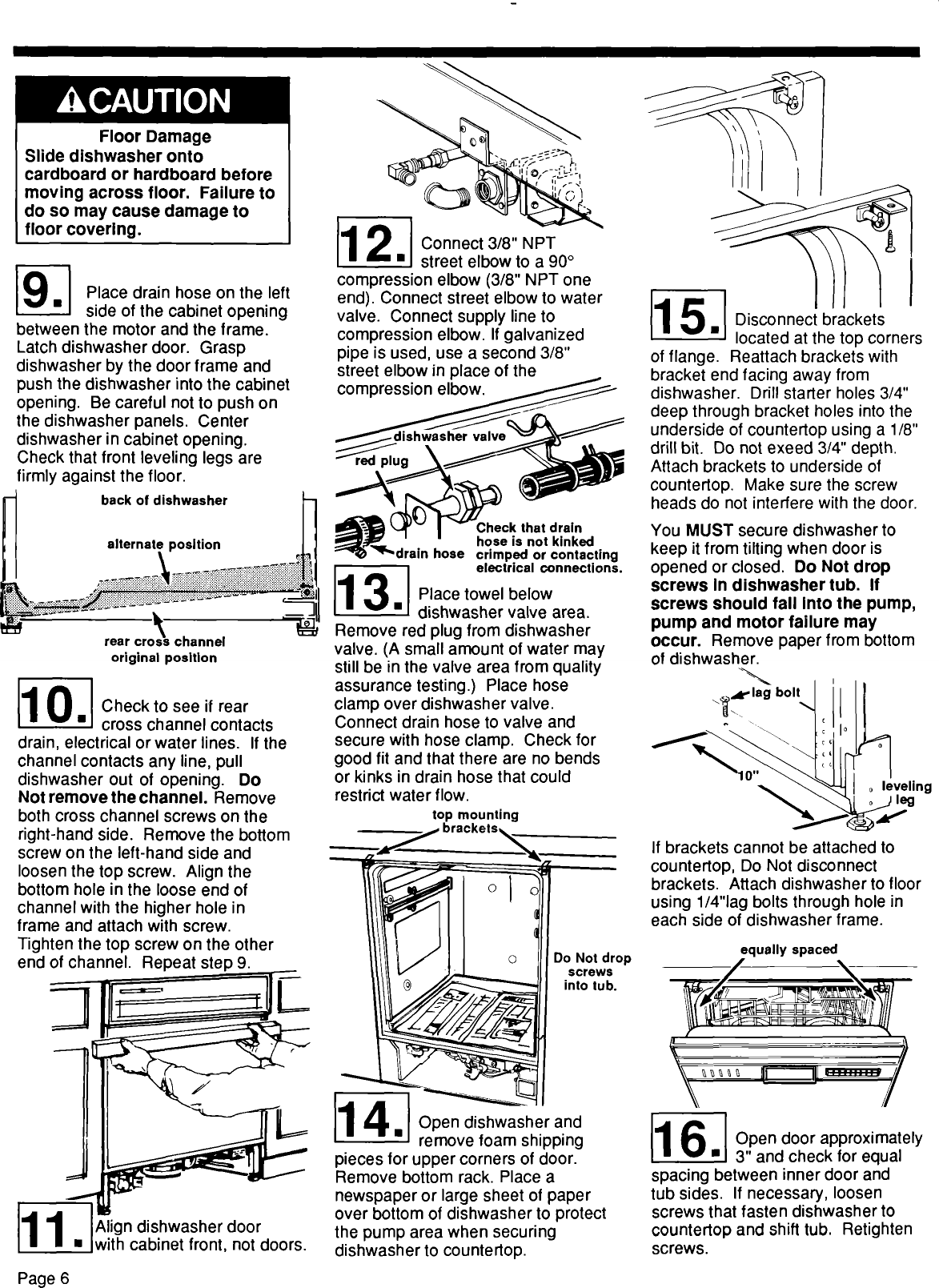 Page 6 of 8 - Kitchenaid KUDI220T5 User Manual  DISHWASHER - Manuals And Guides L0907467