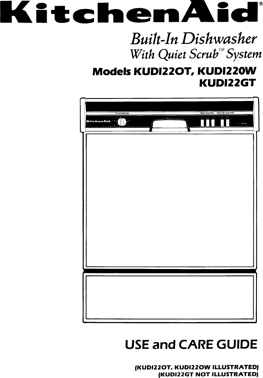 Kitchenaid Kudi220wwh4 User Manual